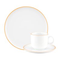 Seltmann Weiden Sento Home Pure Lines Kaffeeservice 18-teilig - Mango Orange