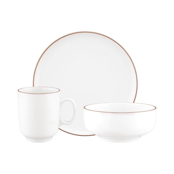 Seltmann Weiden Sento Home Pure Lines Frühstücks-Set 18-teilig - Cocoa Brown
