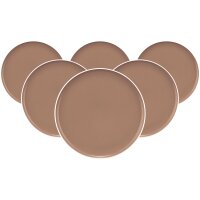 Seltmann Weiden Sento Home Pure Colors Speiseteller ø 27,6 cm 6er Set - Cocoa Brown