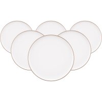 Seltmann Weiden Sento Home Pure Lines Speiseteller ø 27,6 cm 6er Set - Cocoa Brown