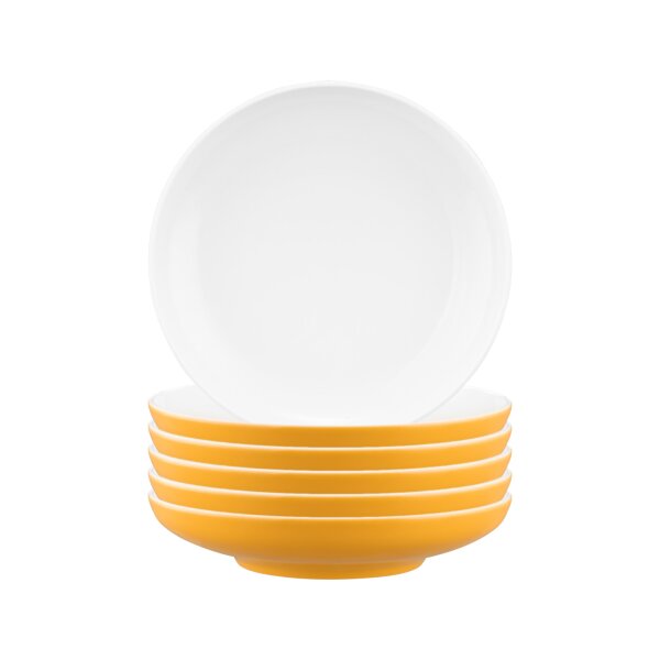 Seltmann Weiden Sento Home Pure Colors Suppenteller ø 21,3 cm 6er Set - Mango Orange