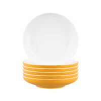 Seltmann Weiden Sento Home Pure Colors Suppenteller ø 21,3 cm 6er Set - Mango Orange