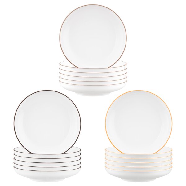 Seltmann Weiden Sento Home Pure Lines Suppenteller ø 21,3 cm 6er Set - Variante