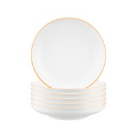 Seltmann Weiden Sento Home Pure Lines Suppenteller ø 21,3 cm 6er Set - Mango Orange
