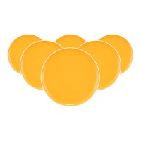 Seltmann Weiden Sento Home Pure Colors Frühstücksteller ø 21,4 cm 6er Set - Mango Orange
