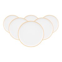 Seltmann Weiden Sento Home Pure Lines Frühstücksteller ø 21,4 cm 6er Set - Mango Orange