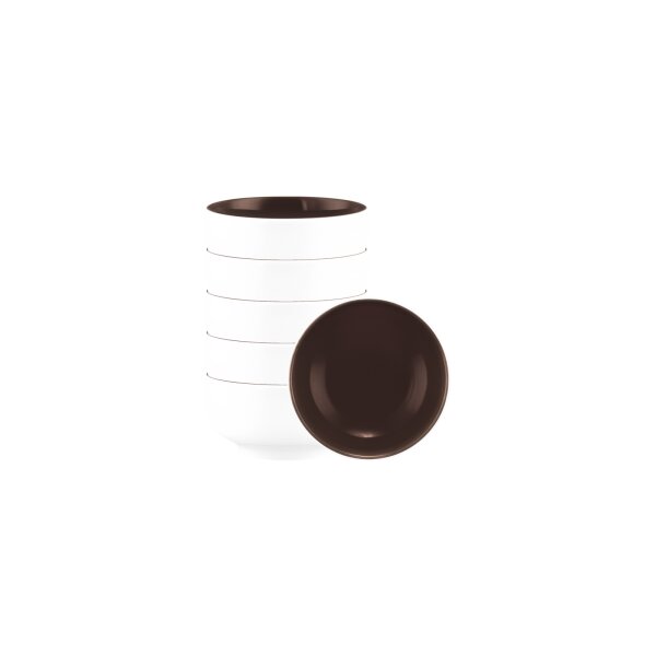 Seltmann Weiden Sento Home Pure Colors Dipschale ø 8,6 cm 6er Set - Chocolate Brown