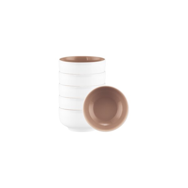 Seltmann Weiden Sento Home Pure Colors Dipschale ø 8,6 cm 6er Set - Cocoa Brown