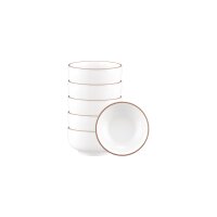 Seltmann Weiden Sento Home Pure Lines Dipschale ø 8,6 cm 6er Set - Cocoa Brown
