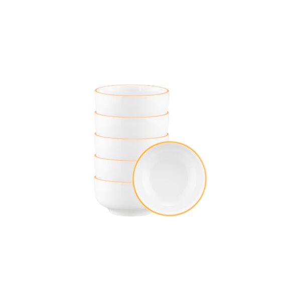 Seltmann Weiden Sento Home Pure Lines Dipschale ø 8,6 cm 6er Set - Mango Orange