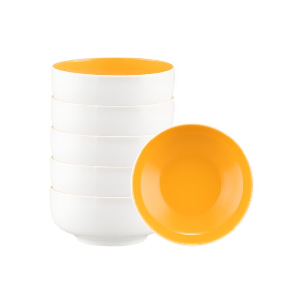 Seltmann Weiden Sento Home Pure Colors Müslischale ø 15,4 cm 6er Set - Mango Orange
