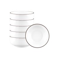 Seltmann Weiden Sento Home Pure Lines Müslischale ø 15,4 cm 6er Set - Chocolate Brown