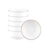 Seltmann Weiden Sento Home Pure Lines Müslischale ø 15,4 cm 6er Set - Cocoa Brown