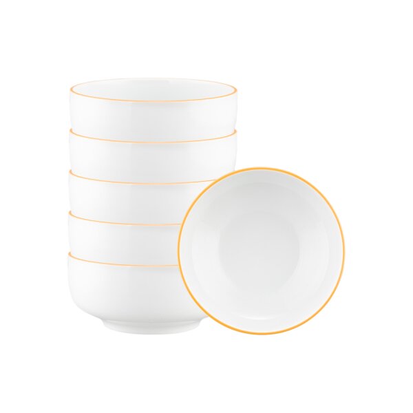 Seltmann Weiden Sento Home Pure Lines Müslischale ø 15,4 cm 6er Set - Mango Orange