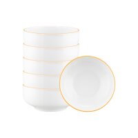 Seltmann Weiden Sento Home Pure Lines Müslischale ø 15,4 cm 6er Set - Mango Orange