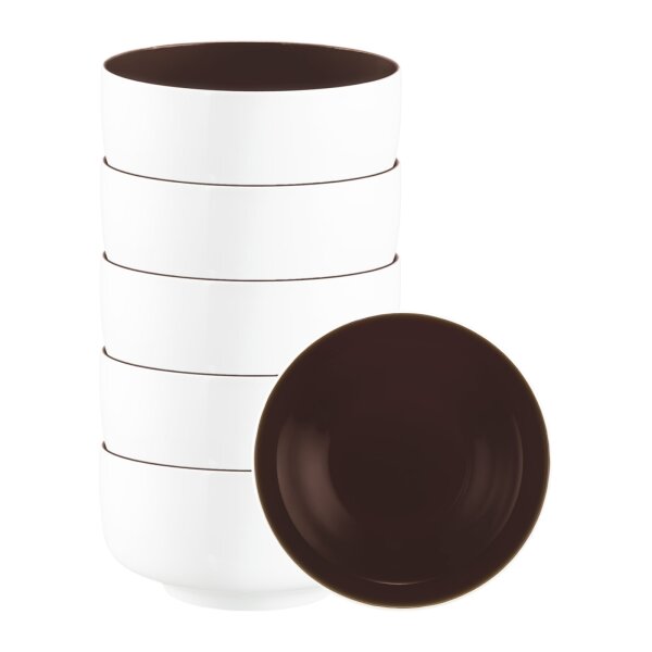 Seltmann Weiden Sento Home Pure Colors Schüssel ø 20,3 cm 6er Set - Chocolate Brown