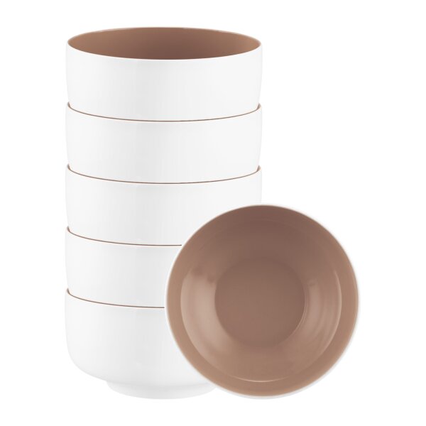 Seltmann Weiden Sento Home Pure Colors Schüssel ø 20,3 cm 6er Set - Cocoa Brown