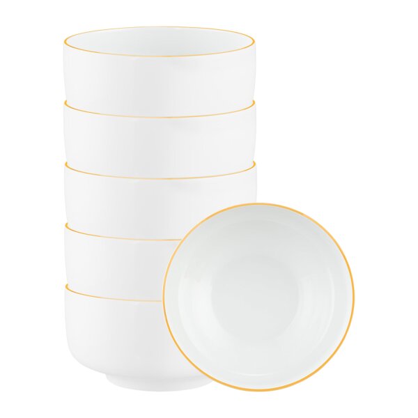 Seltmann Weiden Sento Home Pure Lines Schüssel ø 20,3 cm 6er Set - Mango Orange