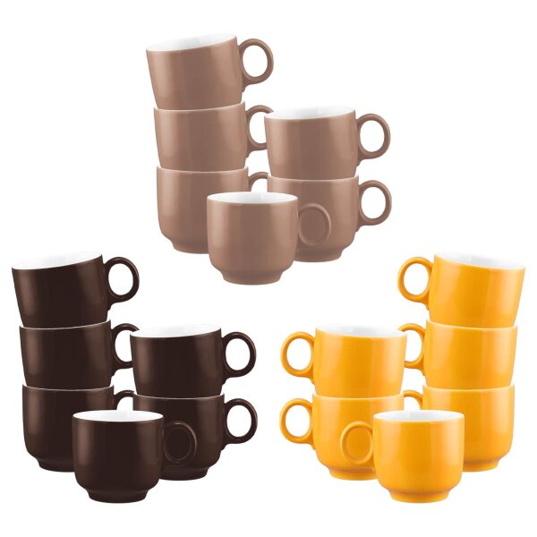Seltmann Weiden Sento Home Pure Colors Cappuccinotasse 300 ml 6er Set - Variante