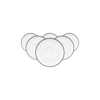 Seltmann Weiden Sento Home Pure Lines Espressountertasse ø 12 cm 6er Set - Chocolate Brown