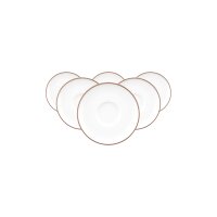 Seltmann Weiden Sento Home Pure Lines Espressountertasse ø 12 cm 6er Set - Cocoa Brown