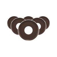 Seltmann Weiden Sento Home Pure Colors Kombiuntertasse ø 16,2 cm 6er Set - Chocolate Brown