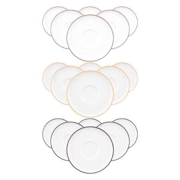 Seltmann Weiden Sento Home Pure Lines Kombiuntertasse ø 16,2 cm 6er Set - Variante
