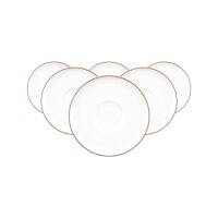 Seltmann Weiden Sento Home Pure Lines Kombiuntertasse ø 16,2 cm 6er Set - Cocoa Brown
