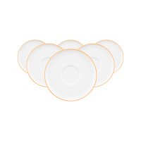 Seltmann Weiden Sento Home Pure Lines Kombiuntertasse ø 16,2 cm 6er Set - Mango Orange